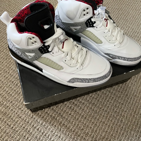 Jordan Spiz’ike 9.5 white cement grey black and red - Picture 2 of 9